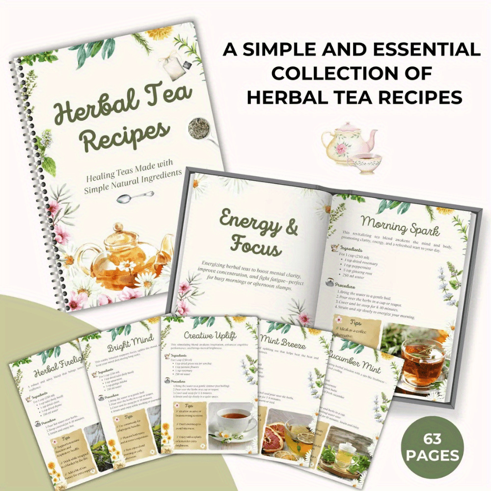 كتاب وصفات الشاي العشبي - خلطا - مراجعة Wellness Herbal Tea Blends وسعره