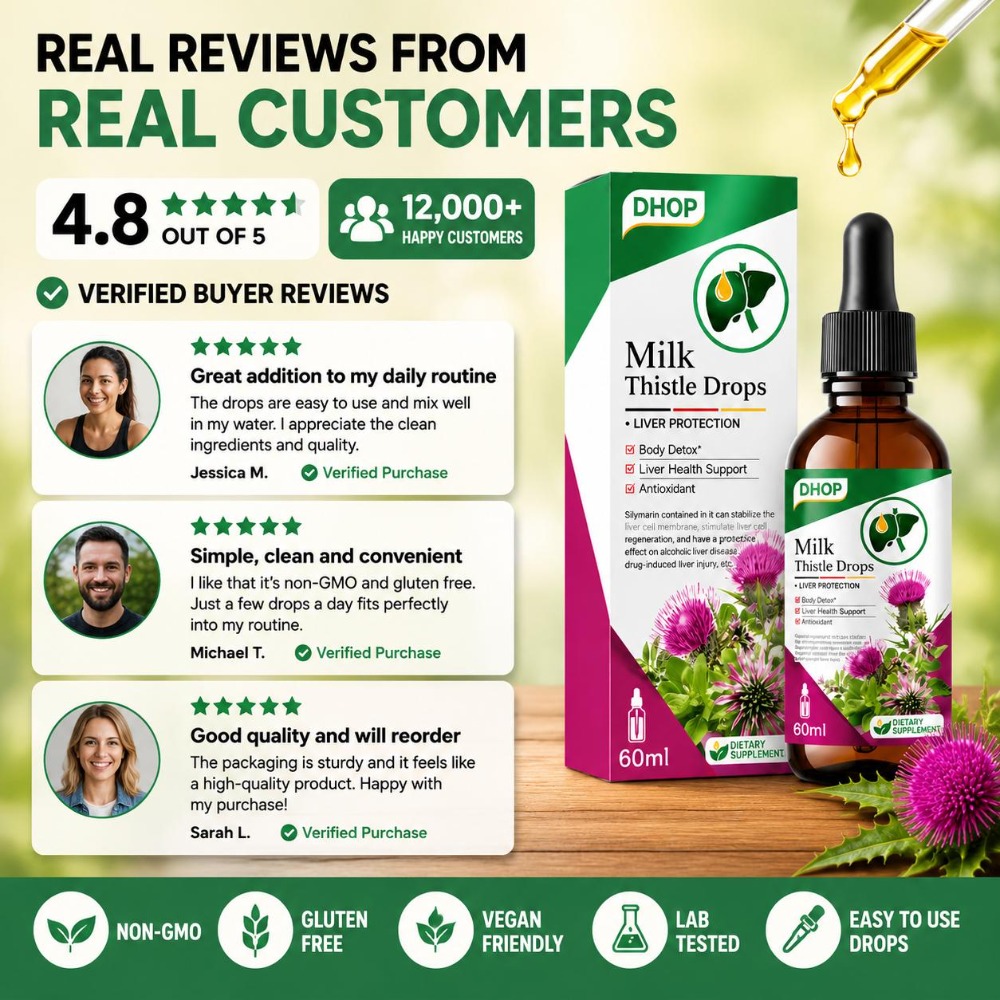 قطرات شوك الحليب DHOP، مستخلص  - مراجعة Milk Thistle Silymarin وسعره