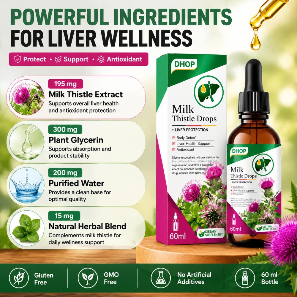 قطرات شوك الحليب DHOP، مستخلص  - مراجعة Milk Thistle Silymarin وسعره