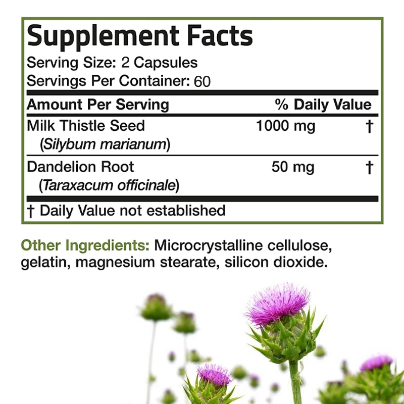 مكمل شوك الحليب الطبيعي - جذر  - مراجعة Milk Thistle Silymarin وسعره